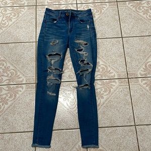 size 2 regular high rise jegging amarican eagle jeans